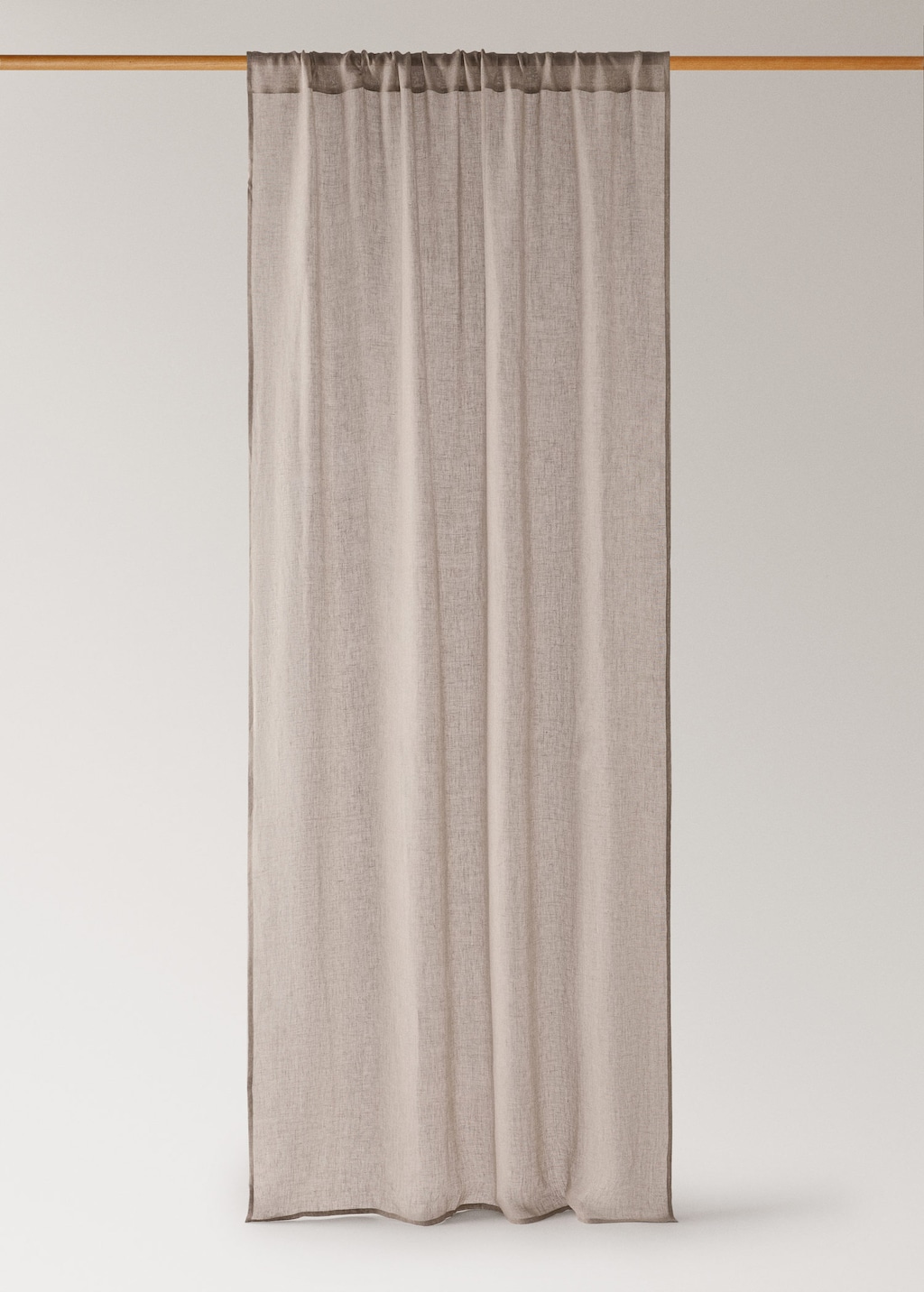 Mango Home Low Opacity Linen Sheer Curtain Sand