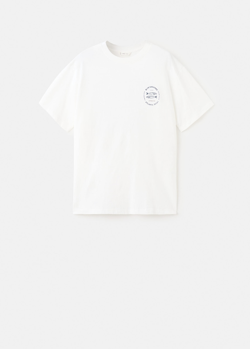 Mango Teen Printed Cotton-blend T-shirt Off White