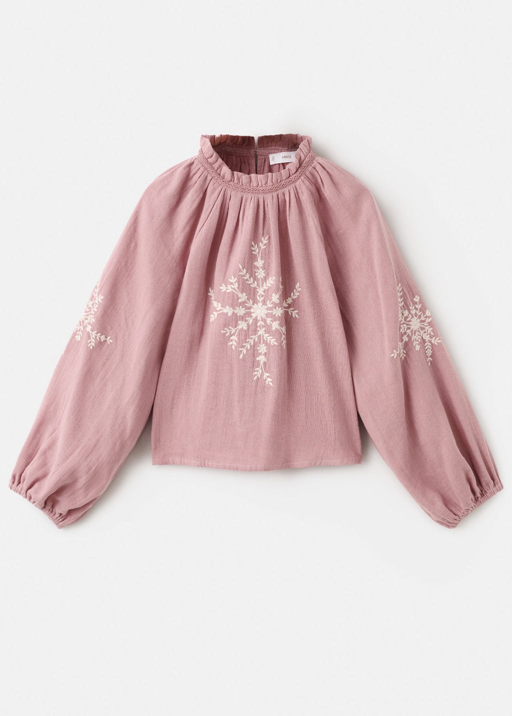 Mango Kids' Blouse Charlote Pink
