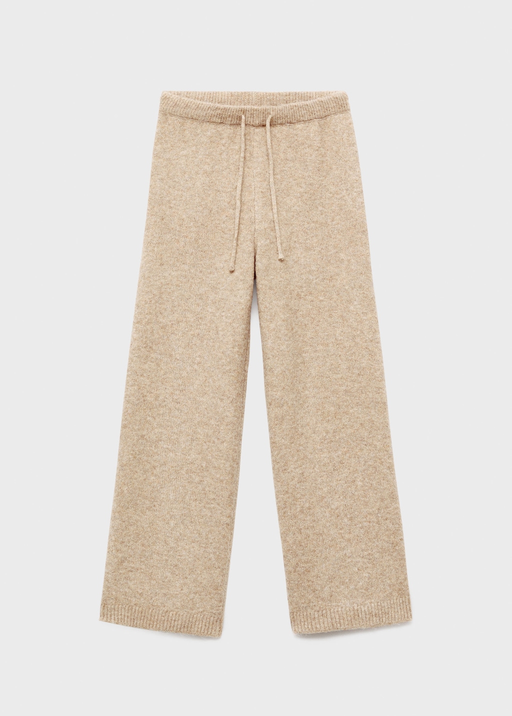 Mango Kids' Straight-leg Knitted Trousers Medium Brown