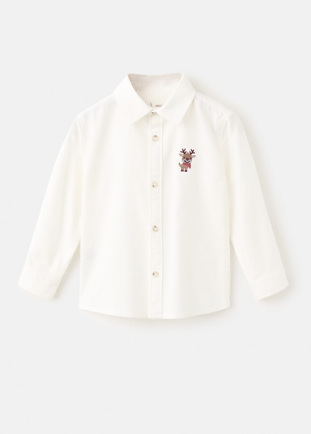 Mango Chemise Rudolf Blanc Cassé - Enfants - 9 -  Kids In White