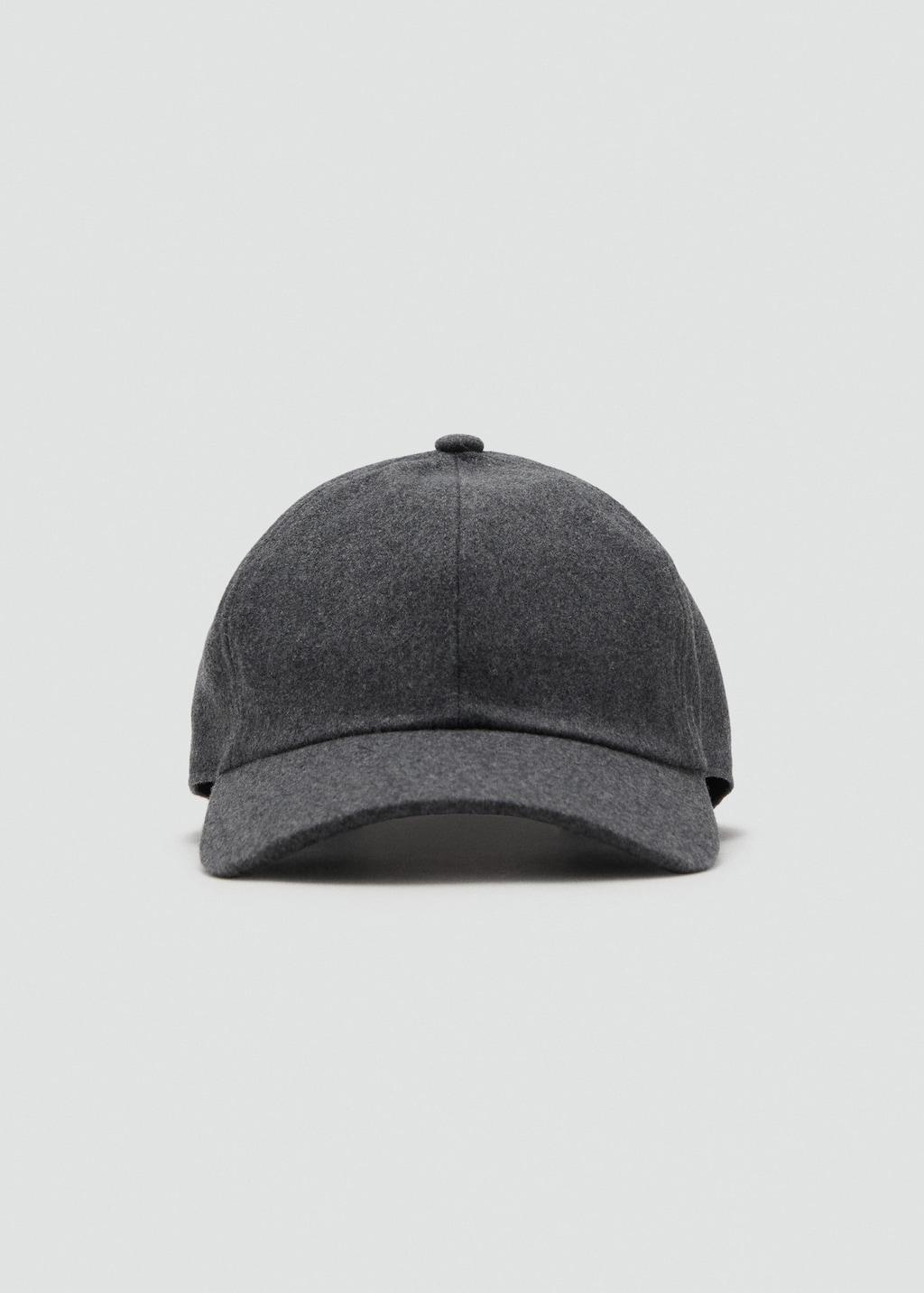 Mango Man Wool-blend Cap Grey In Gray