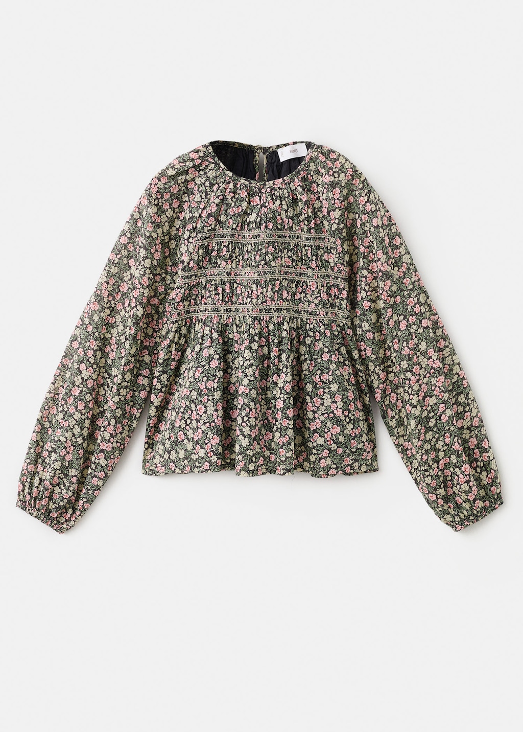 Mango Kids' Blouse Mireia Green In Multi