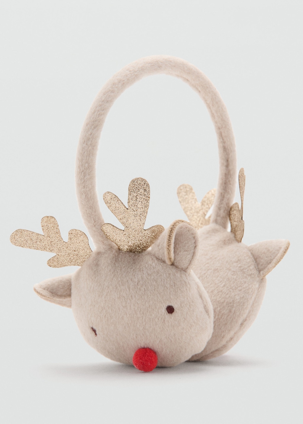 Mango Kids' Reindeer Earmuffs Sand