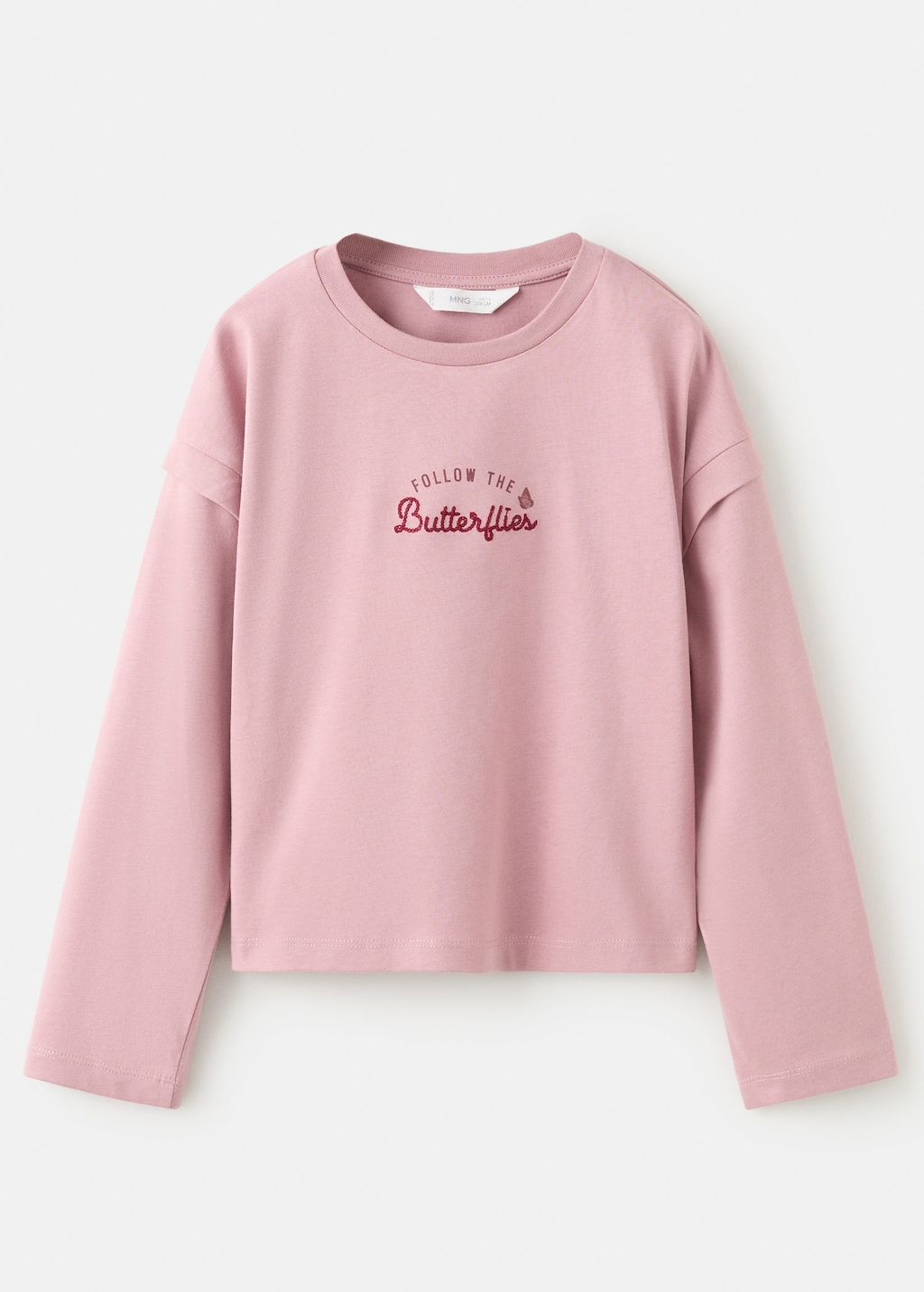 Mango Kids' T-shirt Follow Pink