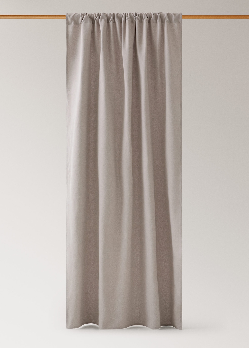 Mango Home Cotton Canvas Design High-opacity Curtain Light Heather Grey