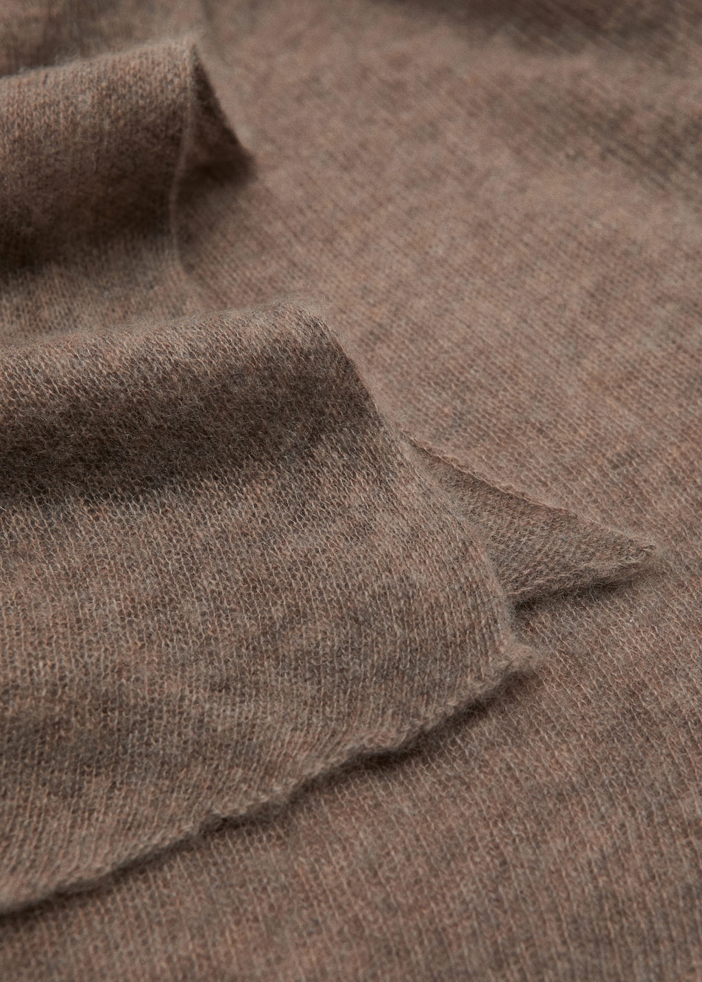 Mango 100% Cashmere Scarf Medium Brown