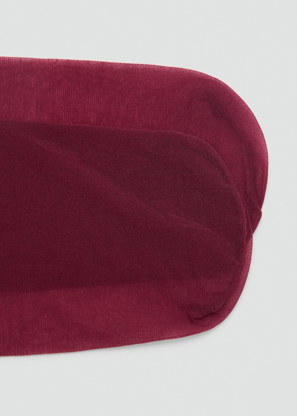 Mango Thin Veiled Tights Maroon In Burgundy