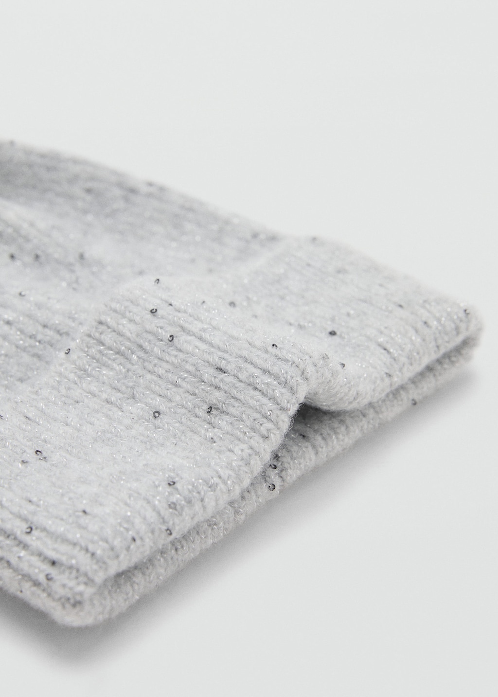 Mango Kids' Sparkly Sequin Hat Grey In Gray