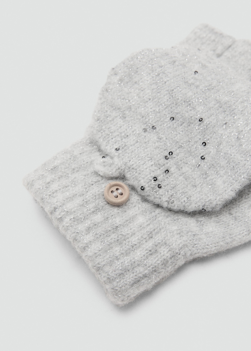 Mango Kids' Gloves Lurexg Grey In Gray