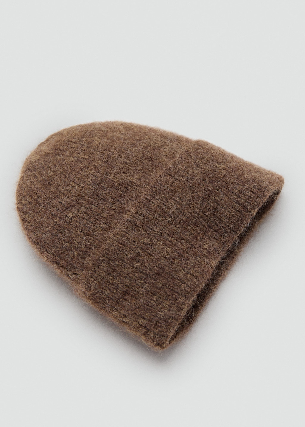 Mango Rib-knit Cap Brown