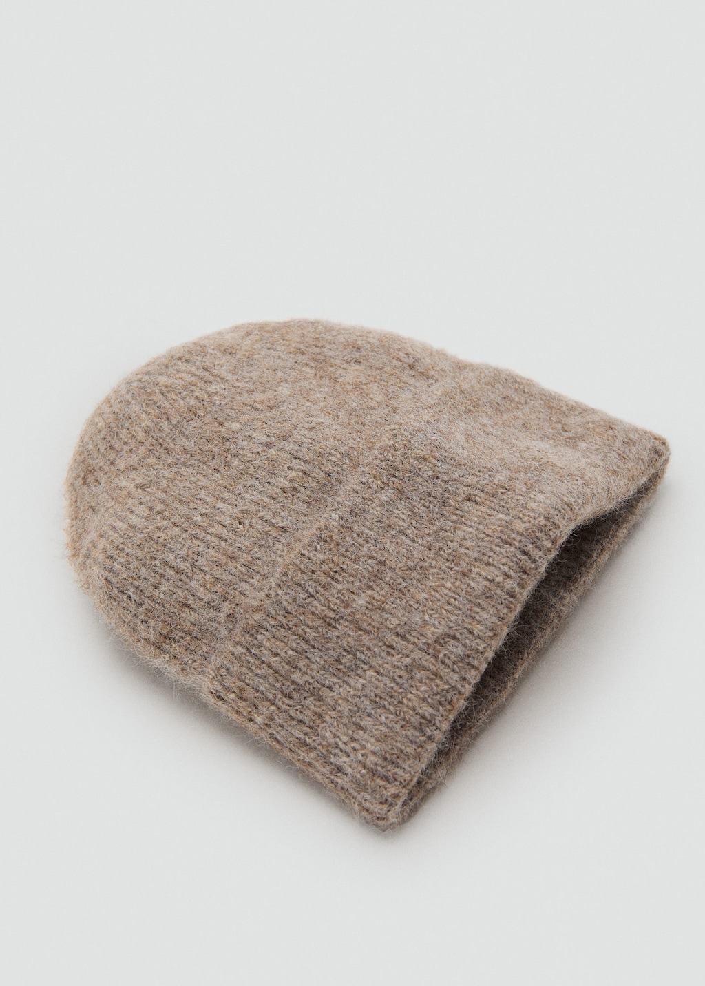 Mango Bonnet Maille Côtelée Marron Moyen - Femme - Taille Unique -  In Brown
