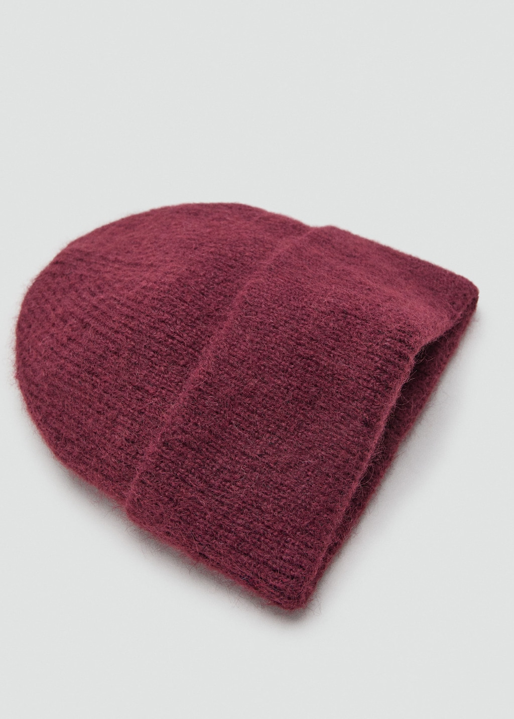 Mango Bonnet Maille Côtelée Bordeaux - Femme - Taille Unique -  In Burgundy