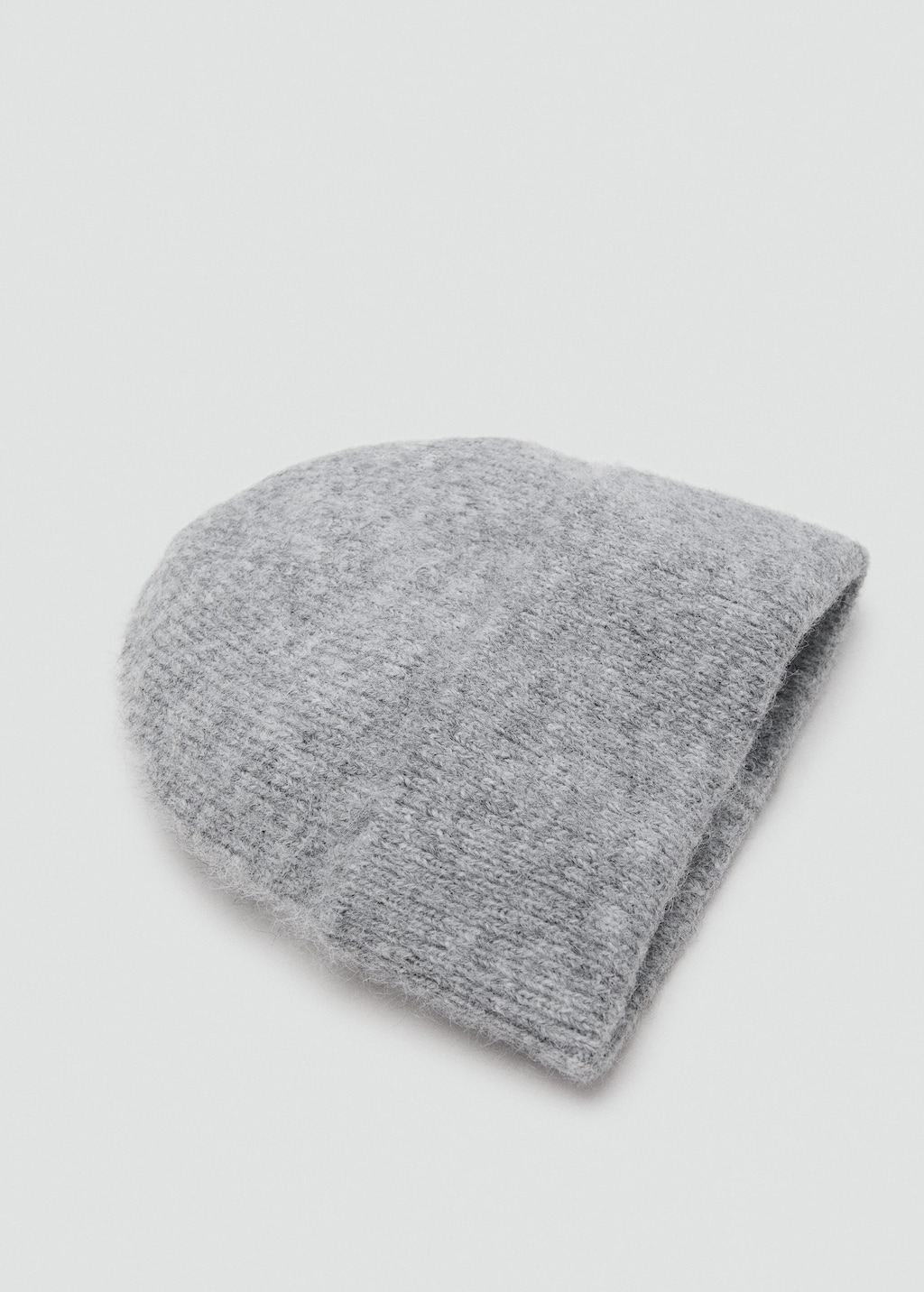 Mango Bonnet Maille Côtelée Gris Chiné Moyen - Femme - Taille Unique -  In Gray