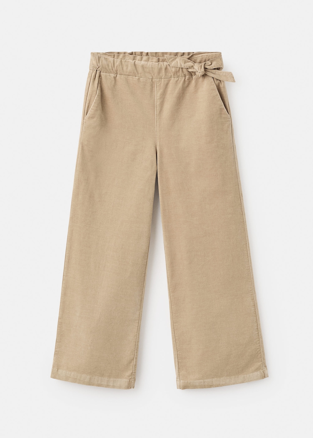 Mango Kids' Cotton Culotte Trousers Medium Brown In Neutral
