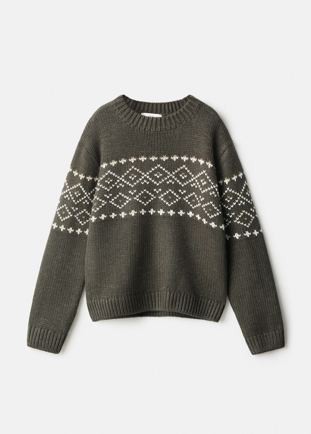Mango Kids' Sweater Dark Green