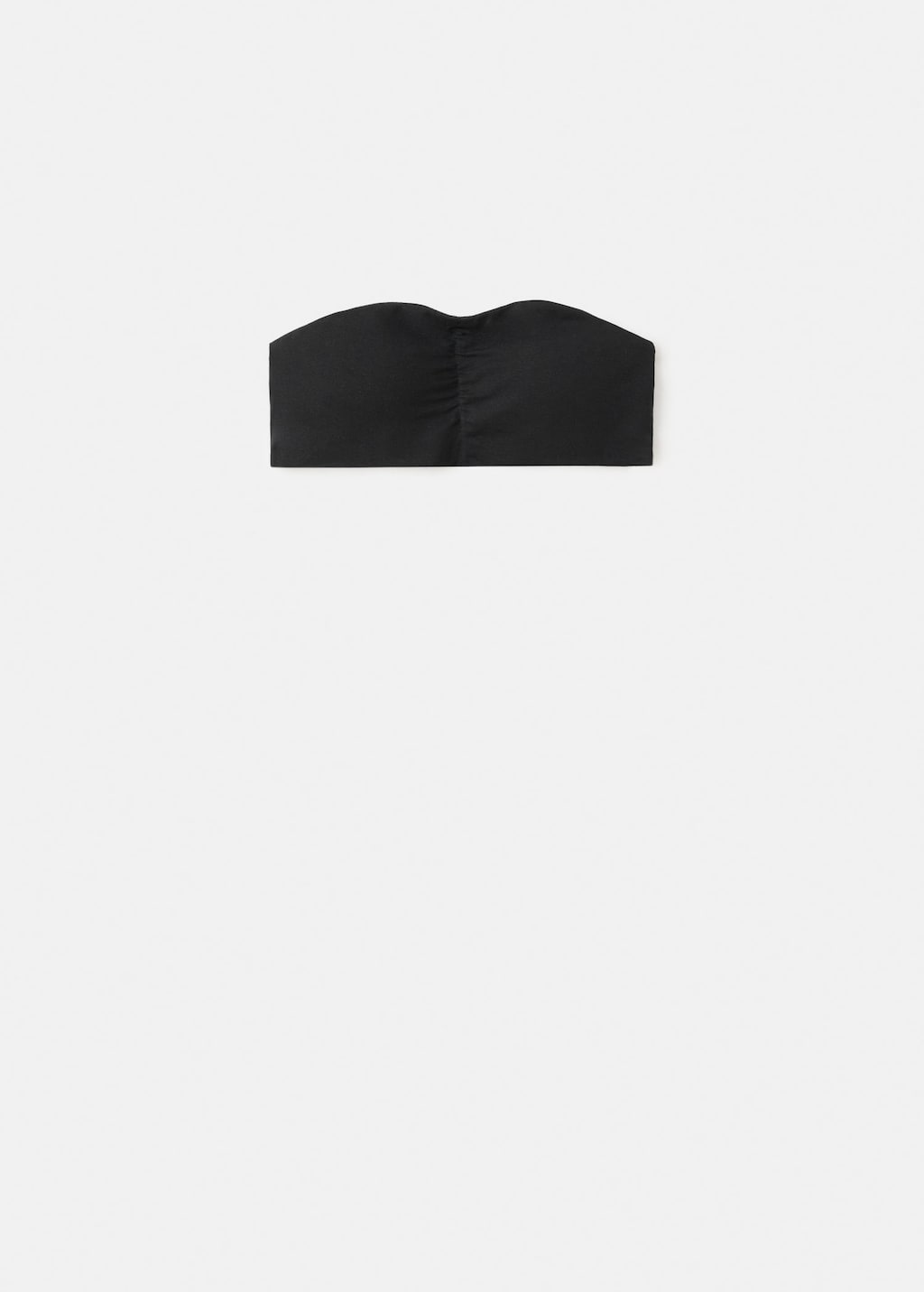Mango Teen Bandeau Top Black