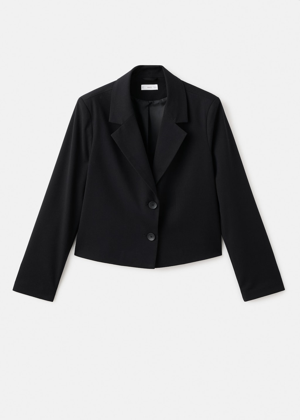 Mango Teen Blazer Blazer Black