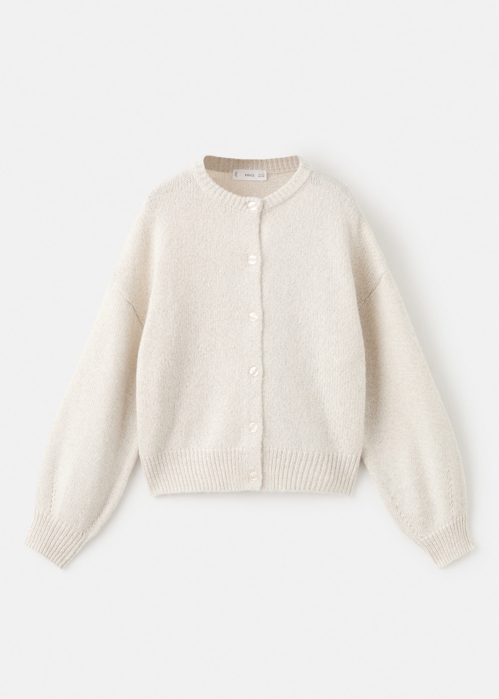 Mango Cardigan Maille Détails Brillants Écru - Enfants - 13-14 Ans -  Kids In Neutral