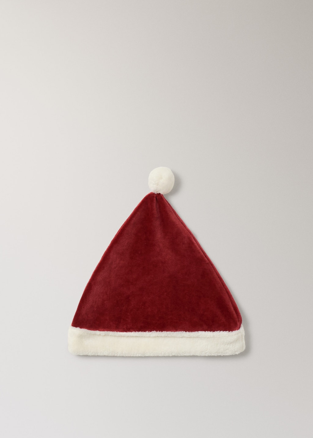 Mango Christmas Velour Cotton Hat Red