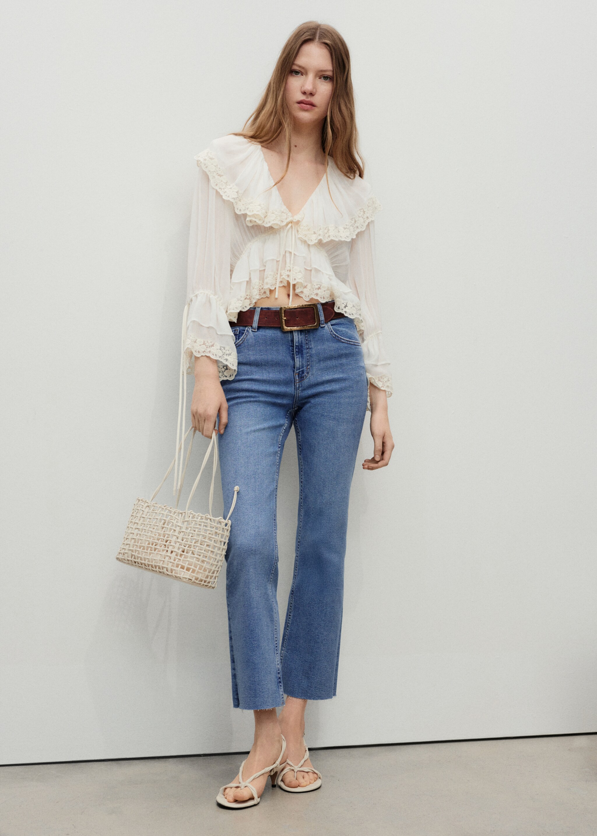 Flared-Crop-Jeans Sienna - Allgemeine Ansicht