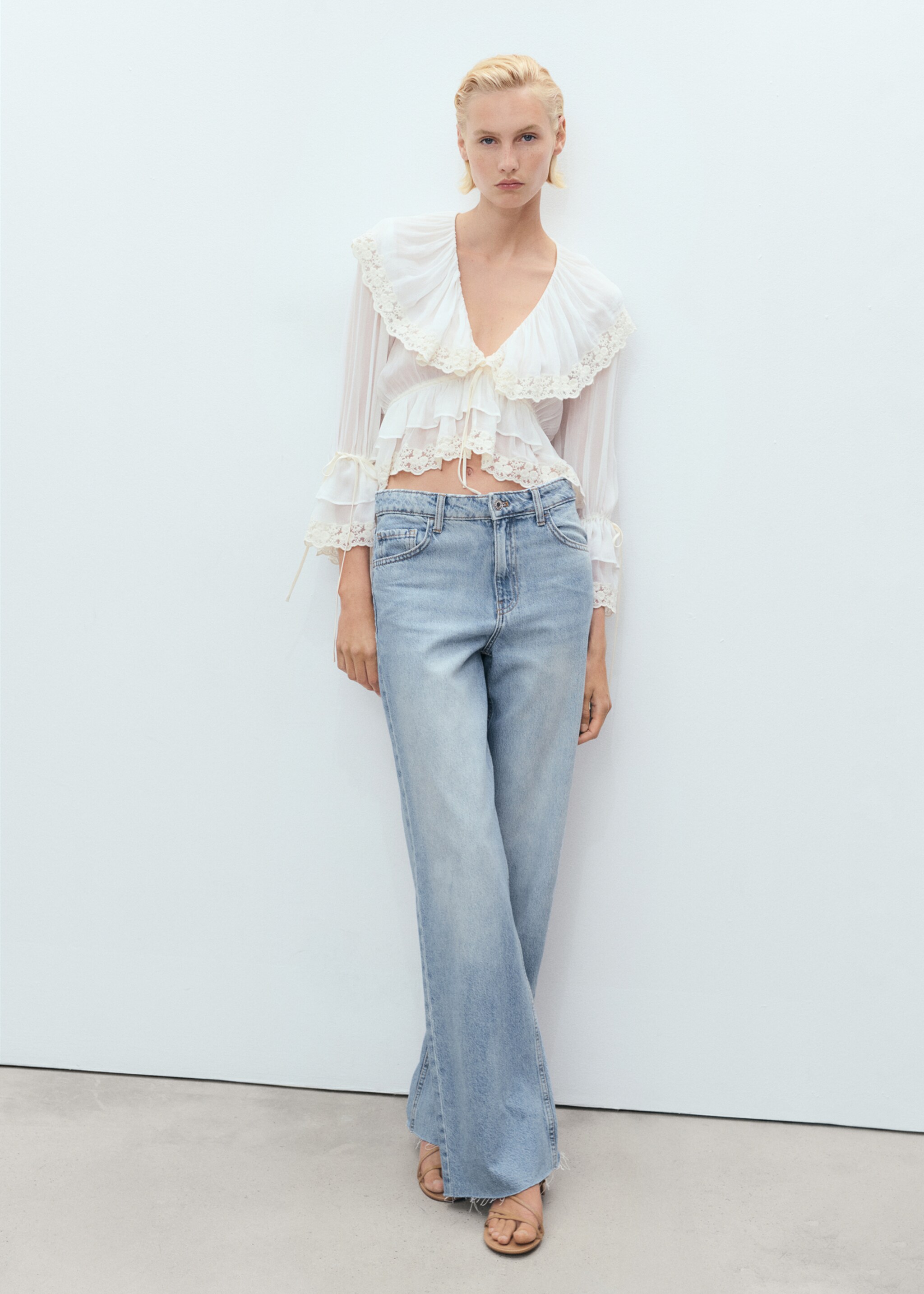 Wideleg-Jeans mit hoher Bundhöhe Danila - Allgemeine Ansicht