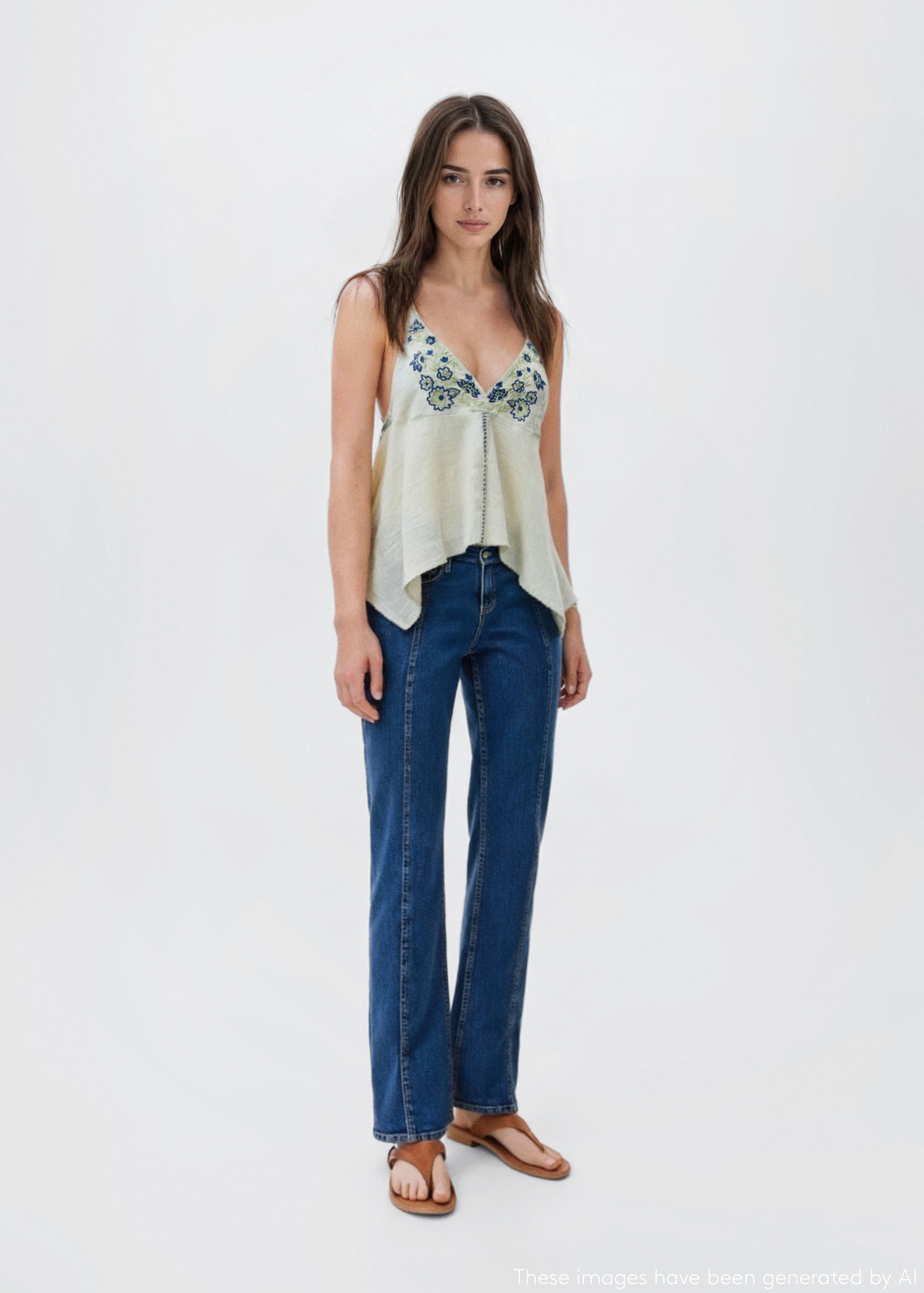 Straight opening jeans - General plane
