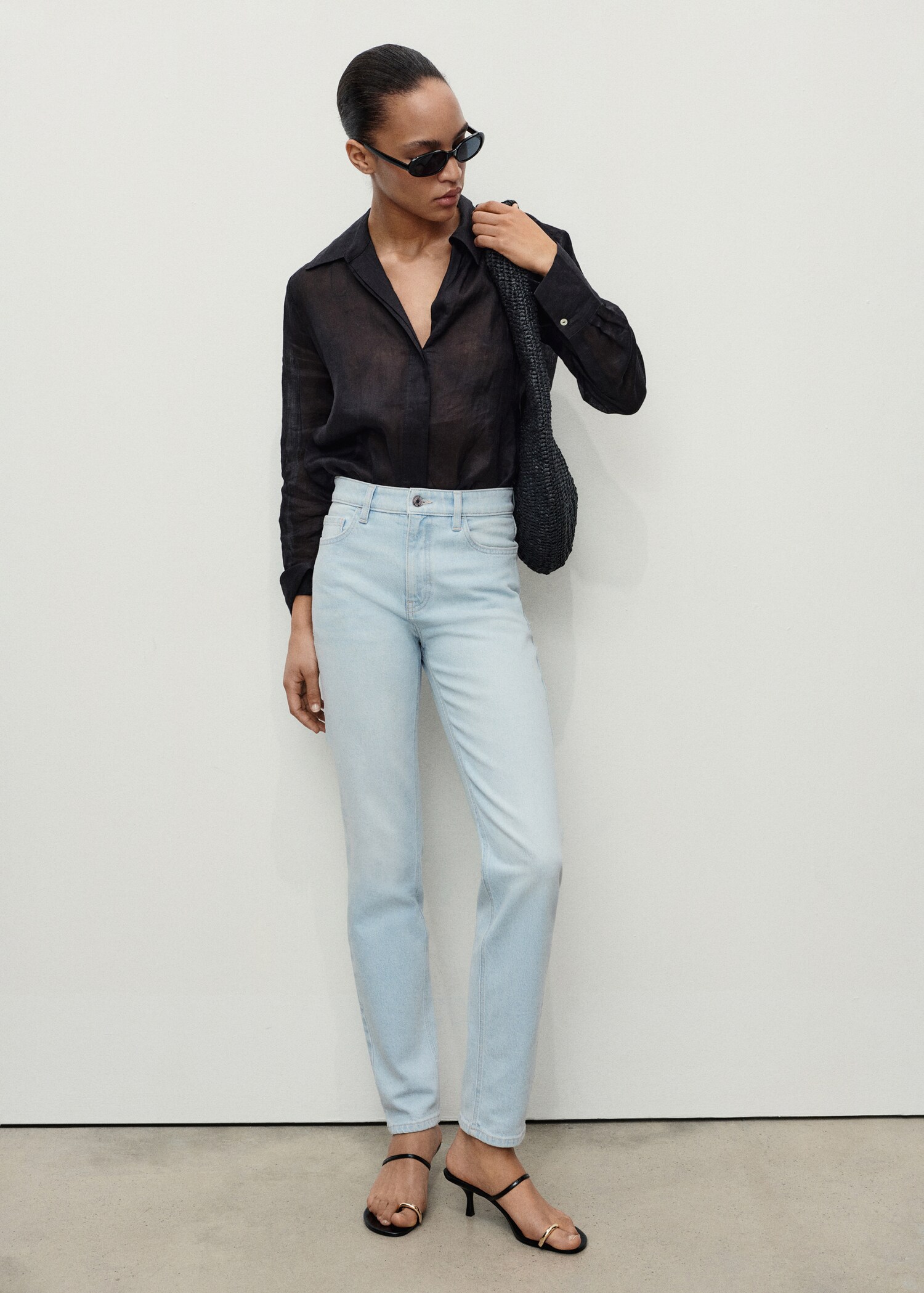 Jeans Newmom confort tiro alto - Plano general