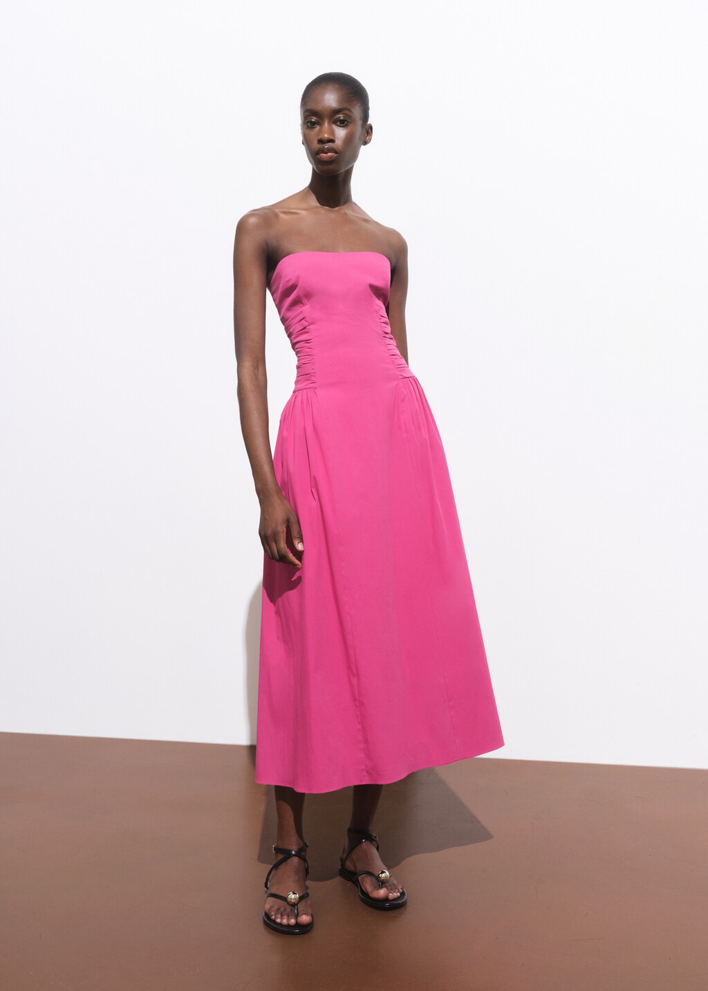 Strapless midi-dress - image 2