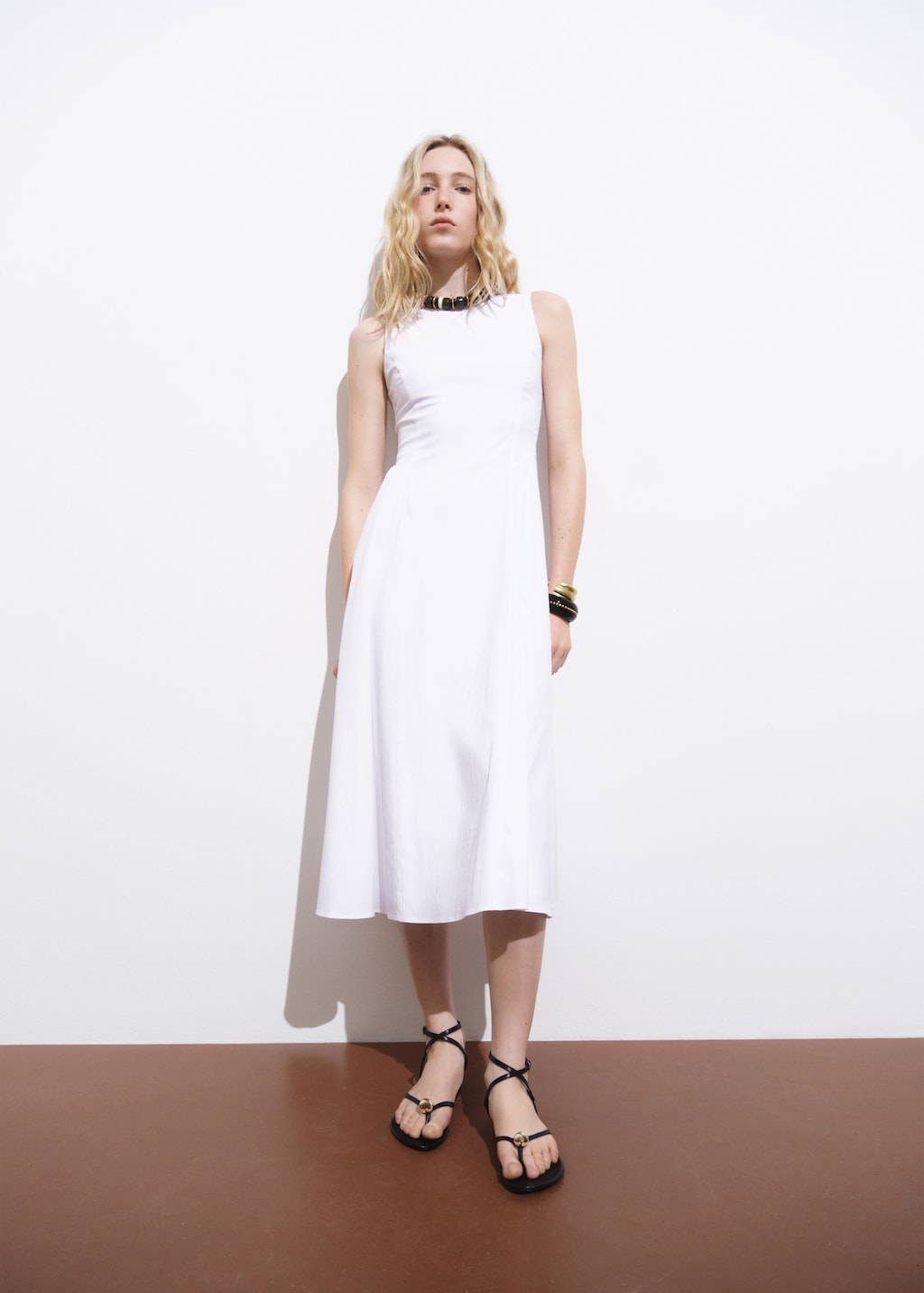 Flared midi-dress - Women | MANGO USA