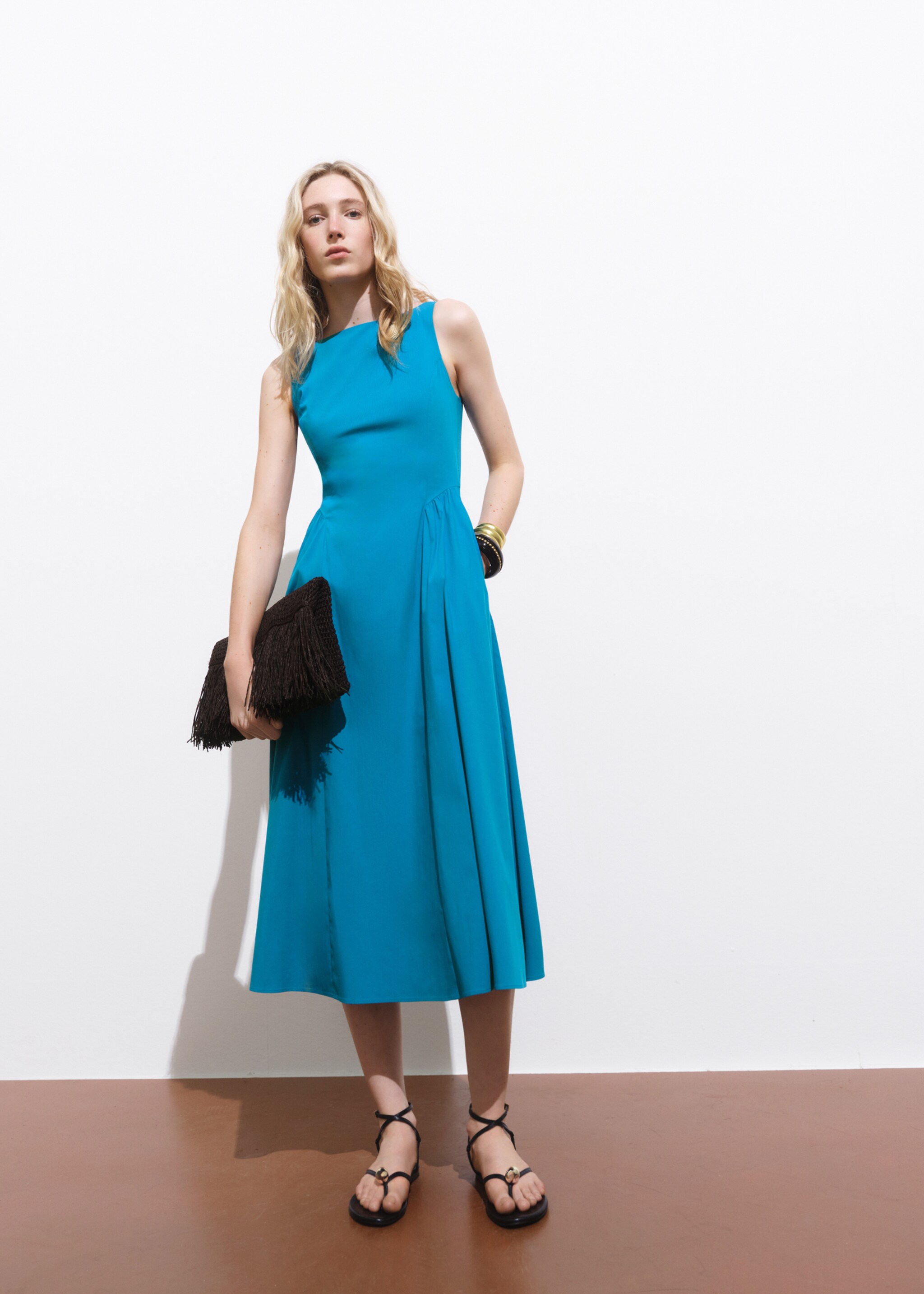 Flared midi-dress - General plane