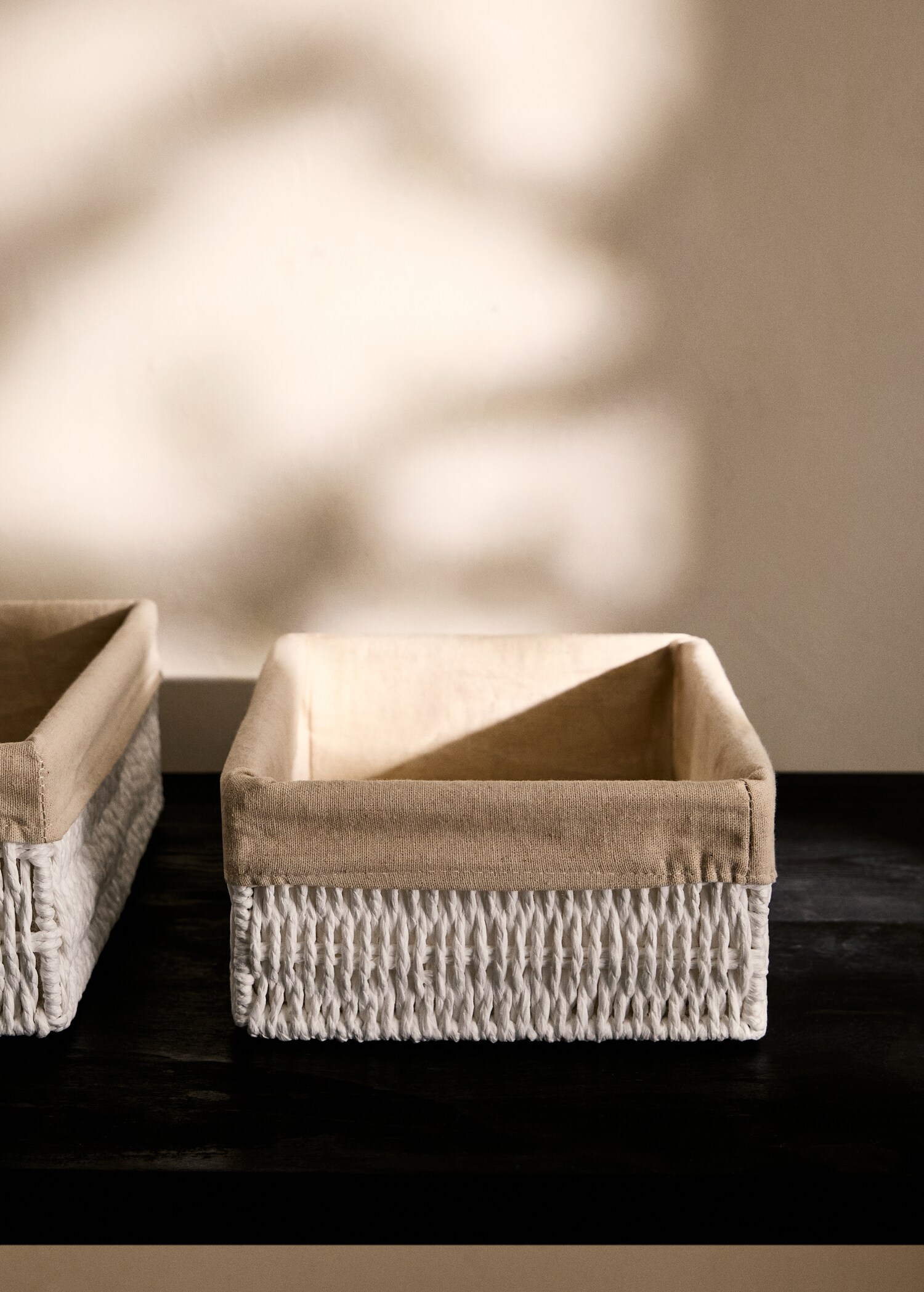 Large rectangular paper basket - General plane