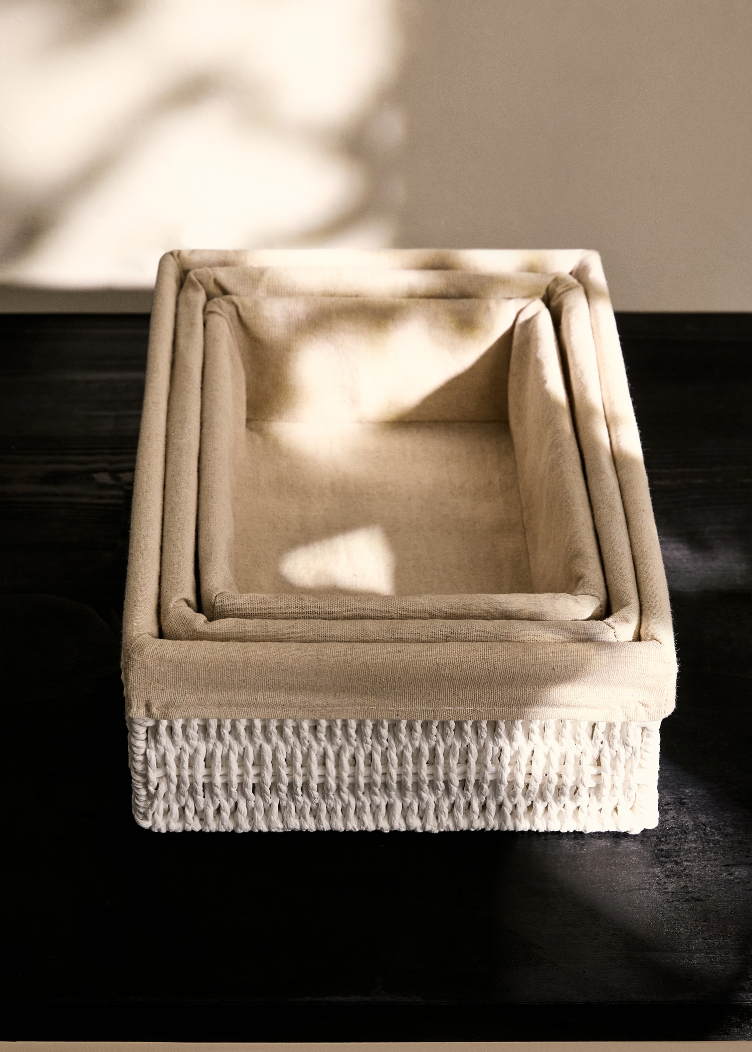 Small rectangular paper basket - General plane