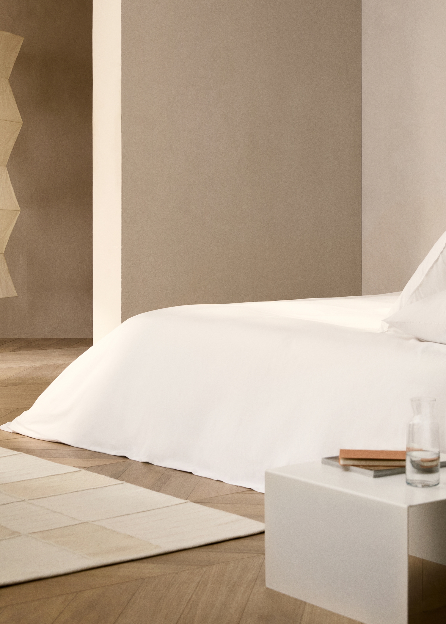 Housse de couette coton percale 300 fils lit 180/200 cm - Plan général