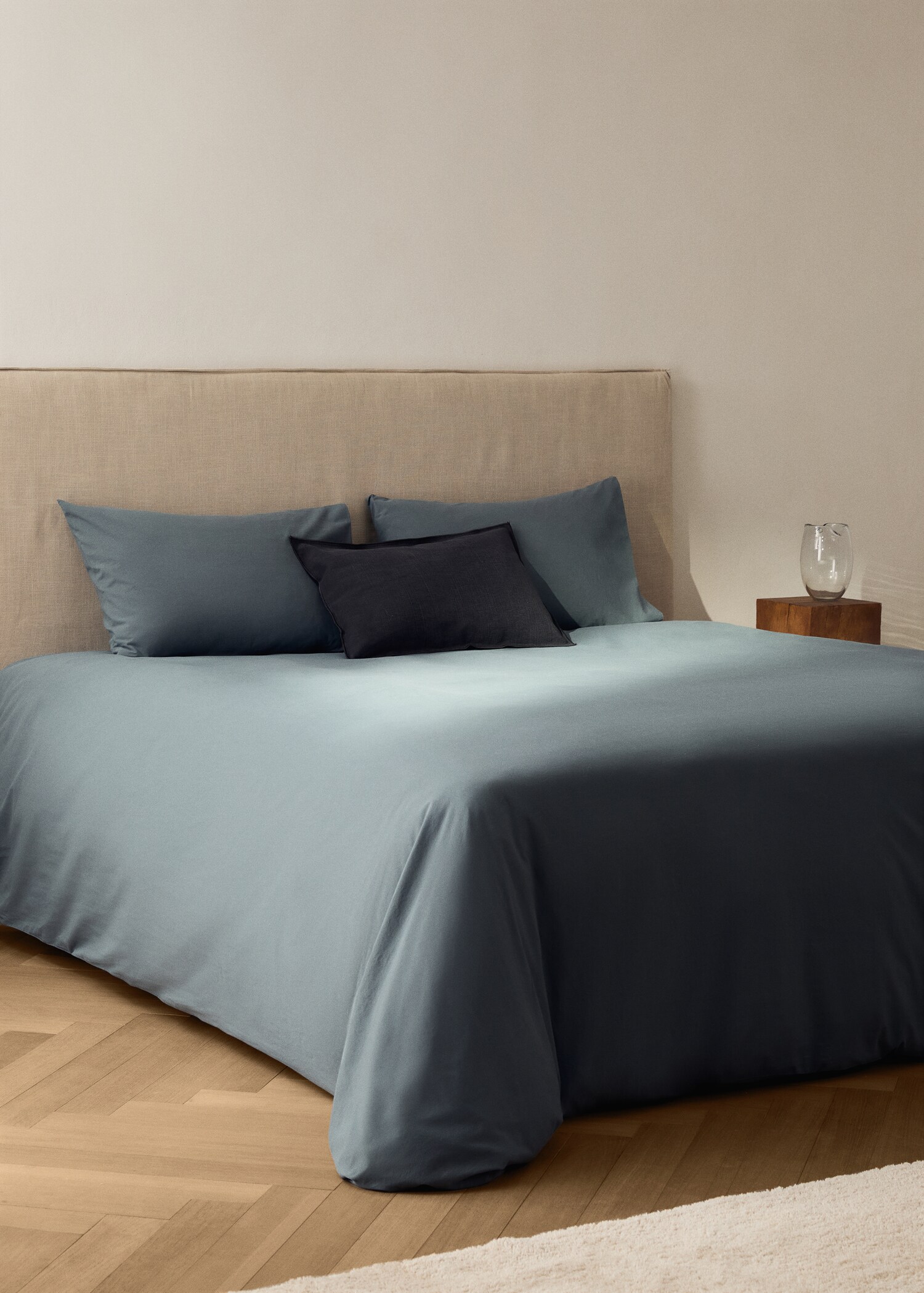 Bettbezug aus gewaschener Baumwolle für 180/200 Bett - Allgemeine Ansicht