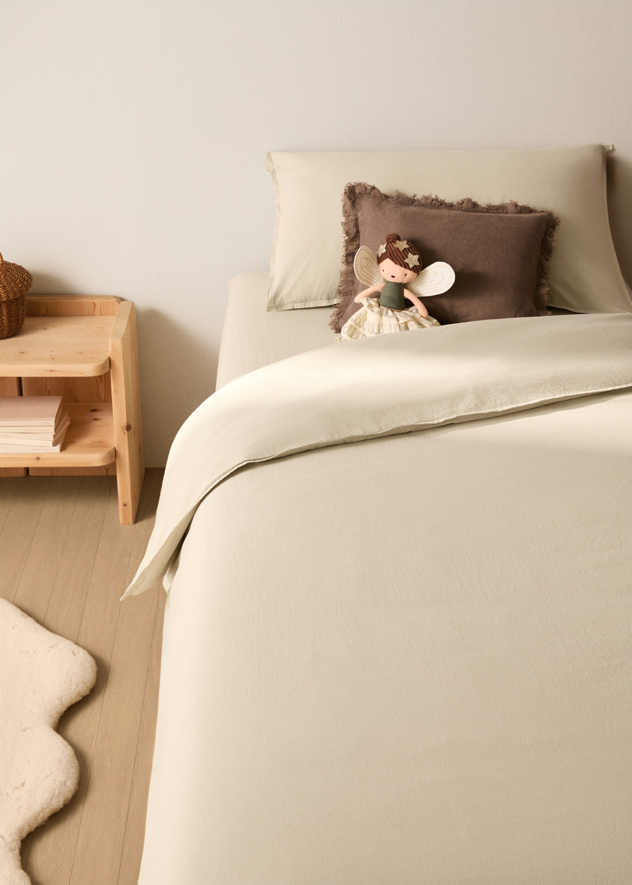 Children’s washed cotton double-stitched duvet cover for 90 cm bed - General plane