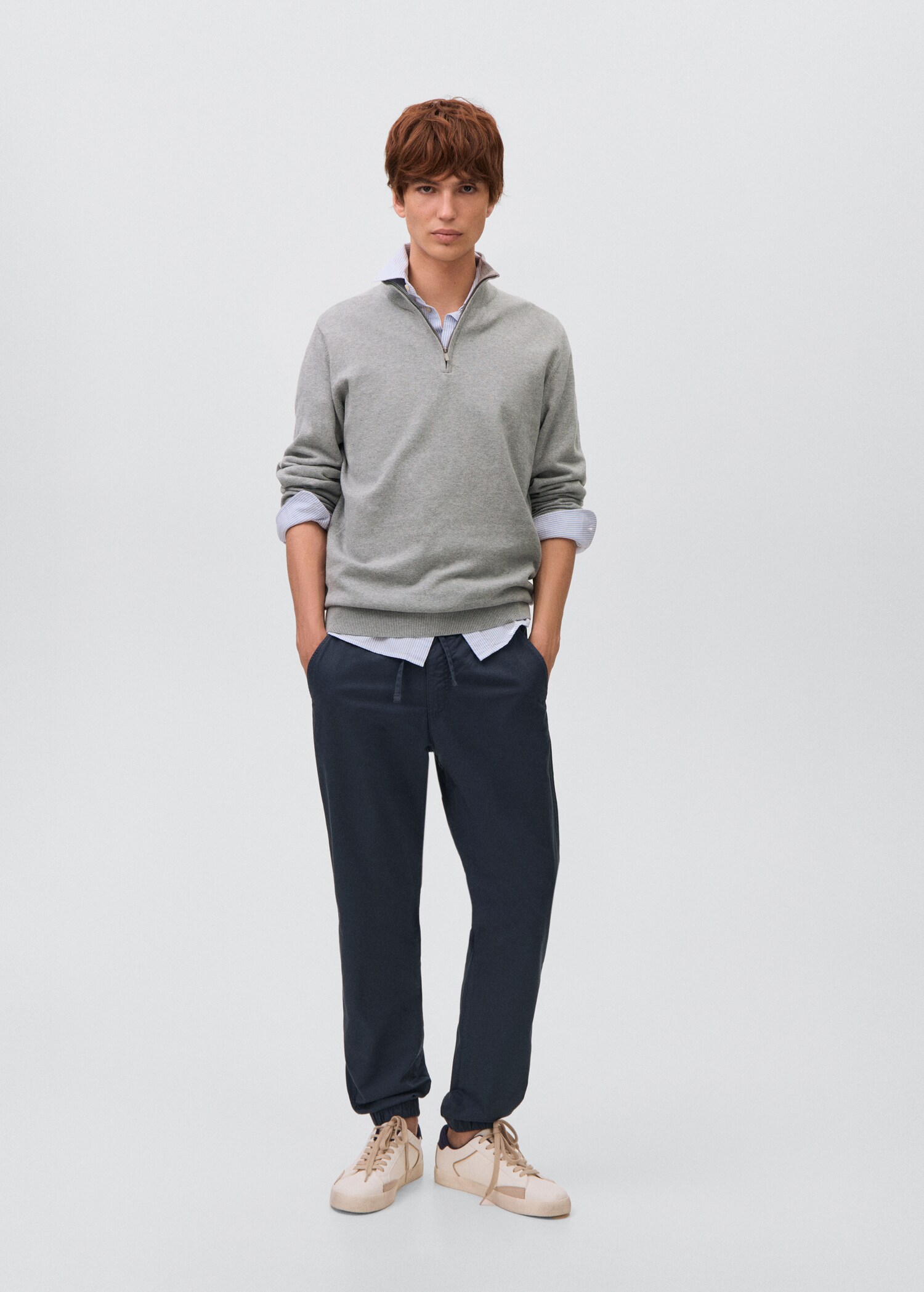 Drawstring jogger trousers - General plane