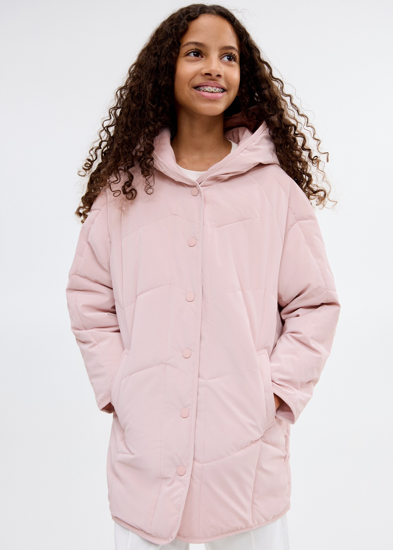 Anorak acolchado capucha - Plano general