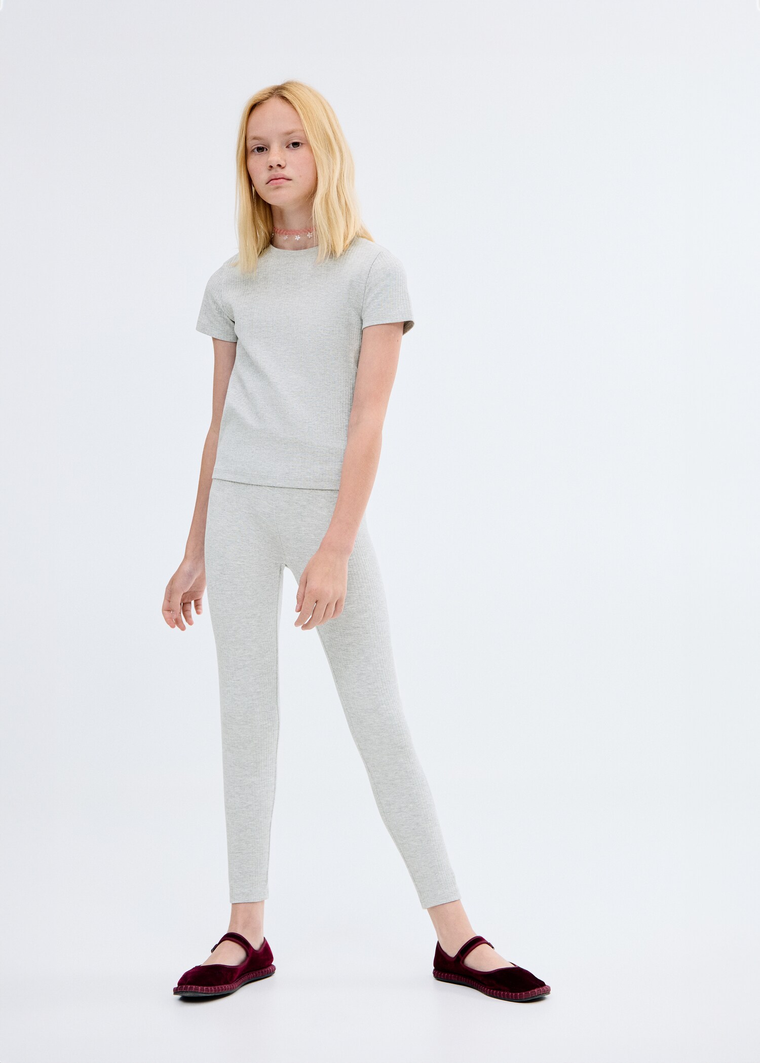 T-shirt katun rib - Tampilan Umum