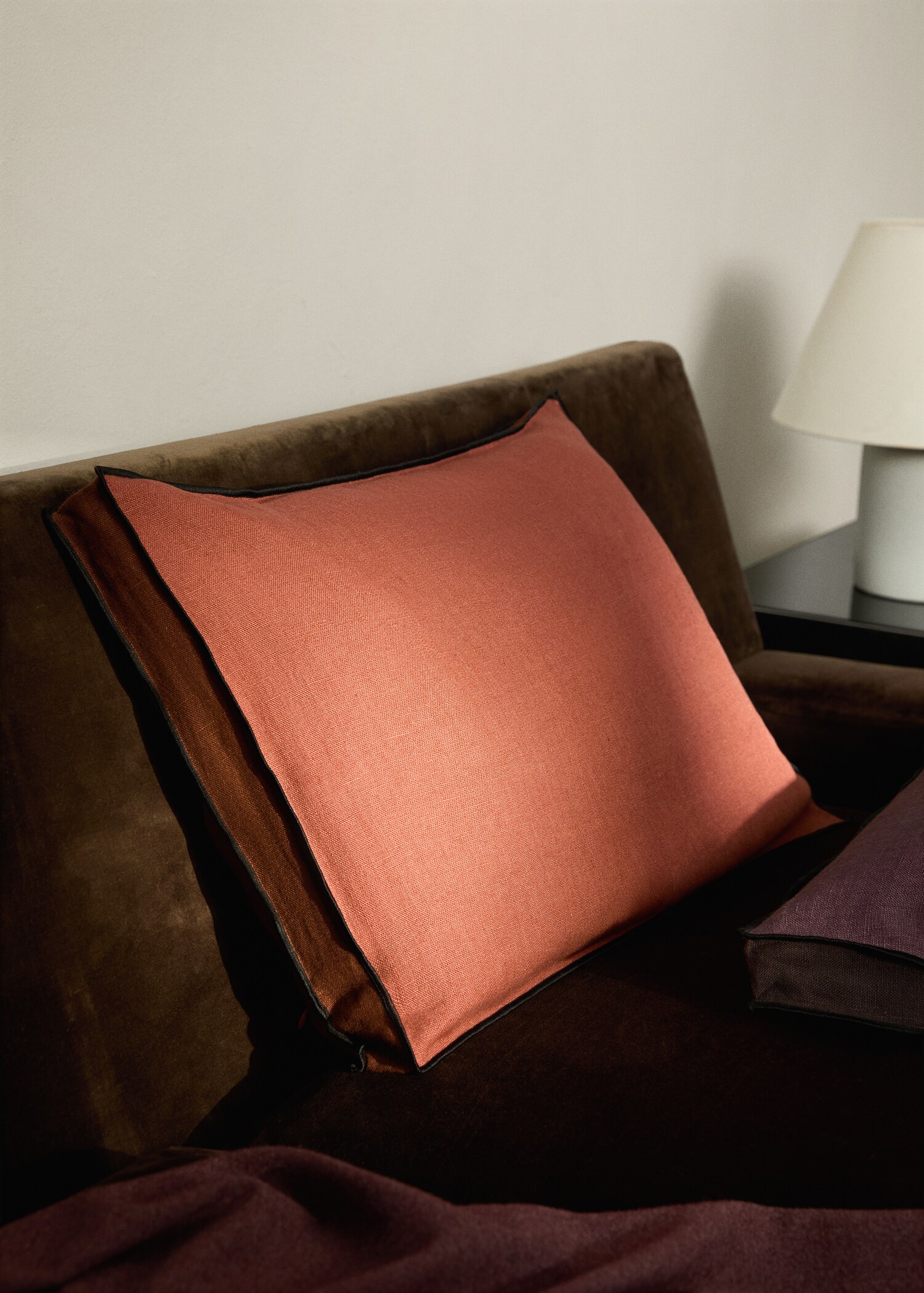 Linen cushion cover bicolour 40x60 cm - Total bildeutsnitt