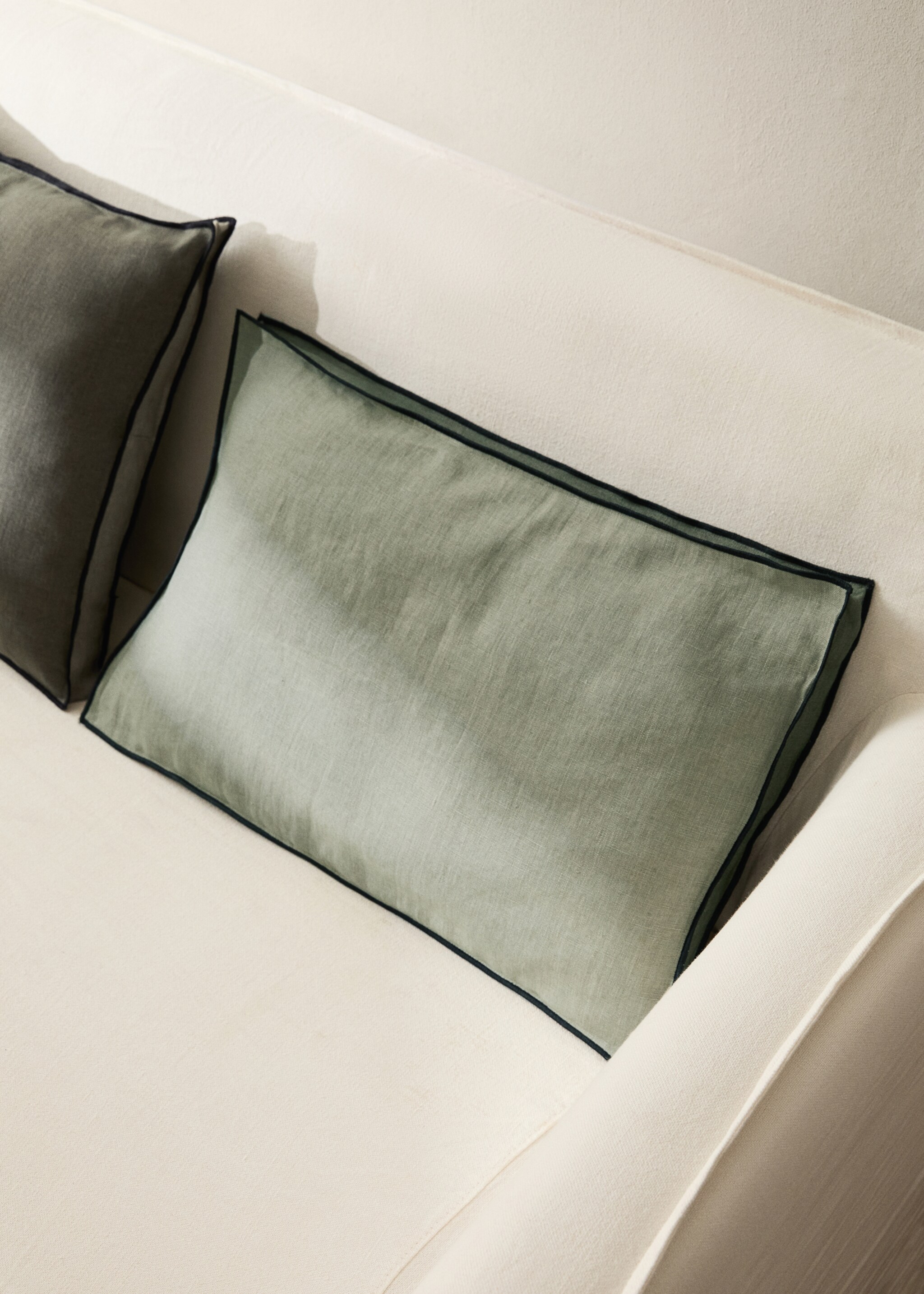 Linen cushion cover bicolour 40x60 cm - General plane