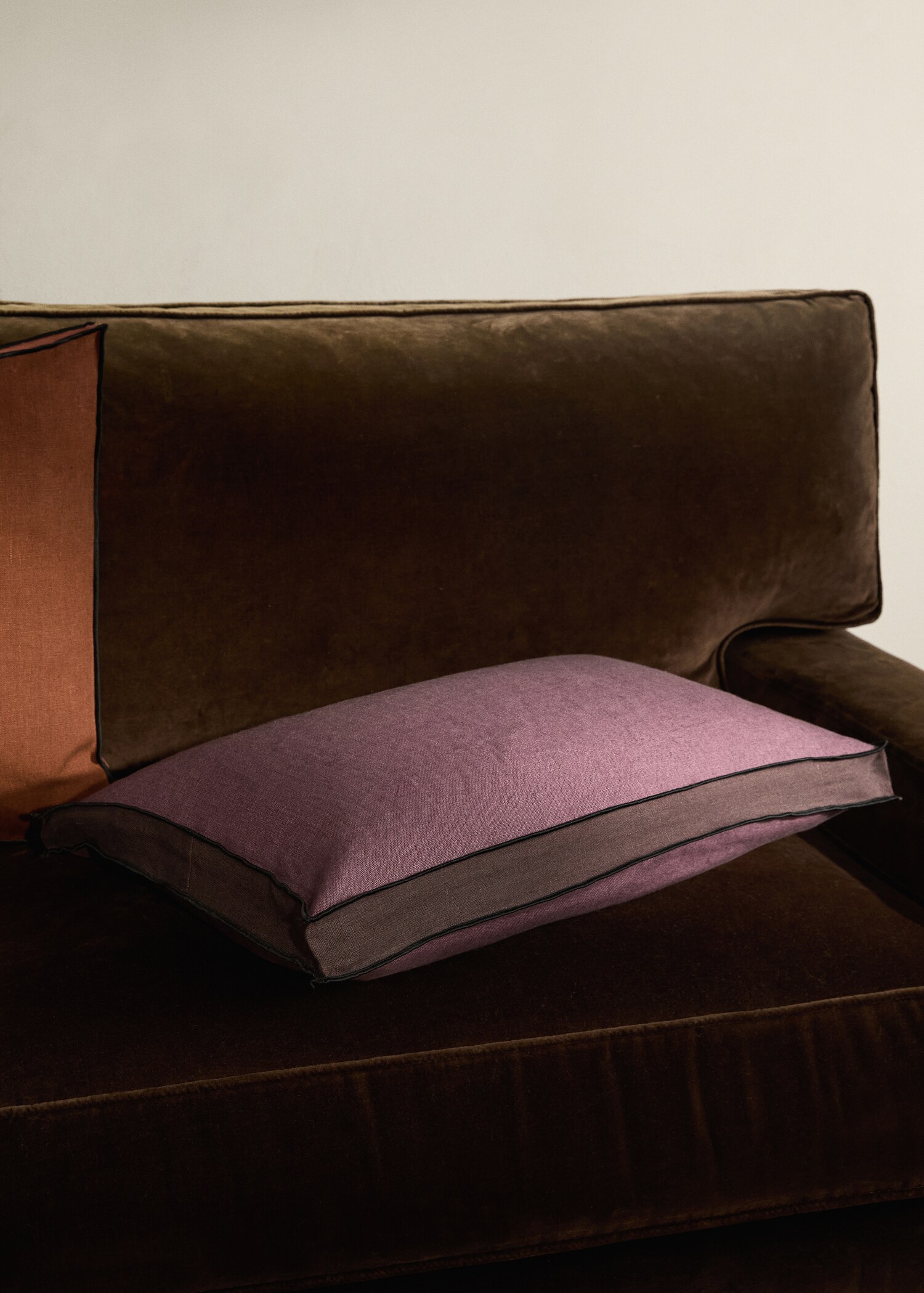 Linen cushion cover bicolour 40x60 cm - Total bildeutsnitt