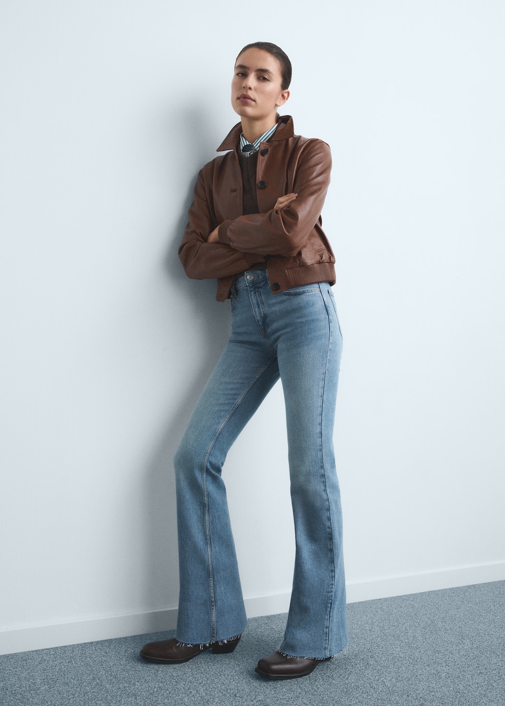 Fiona flared mid-rise jeans