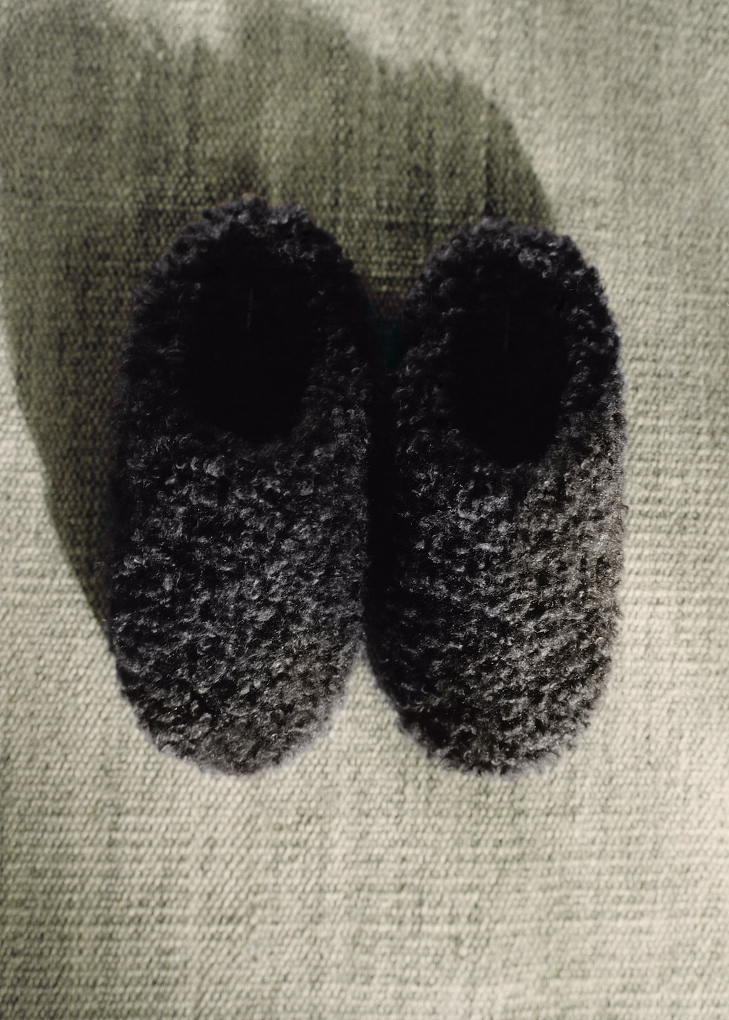 Shearling-effect sneakers