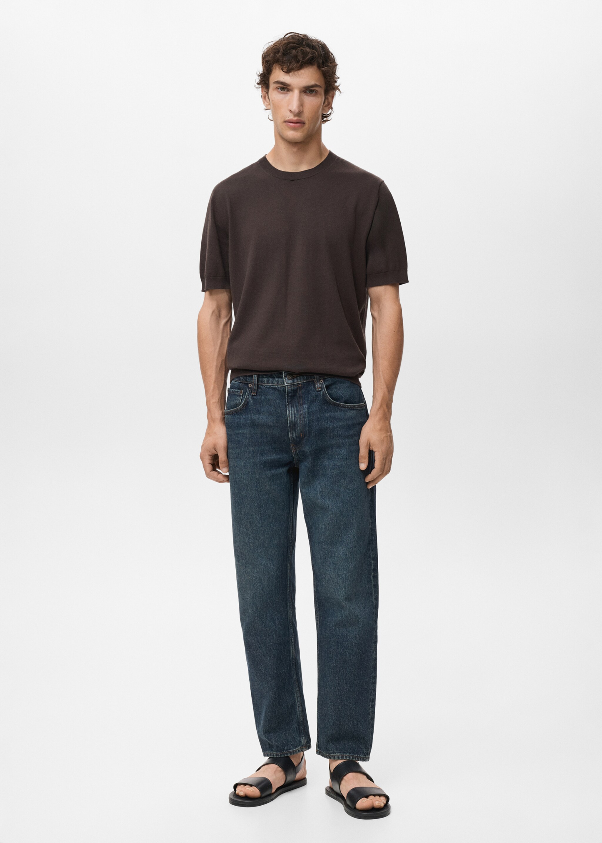 Moby straight-fit dark-wash jeans - General plane, Dark Blue. Ref: 17005152-00.