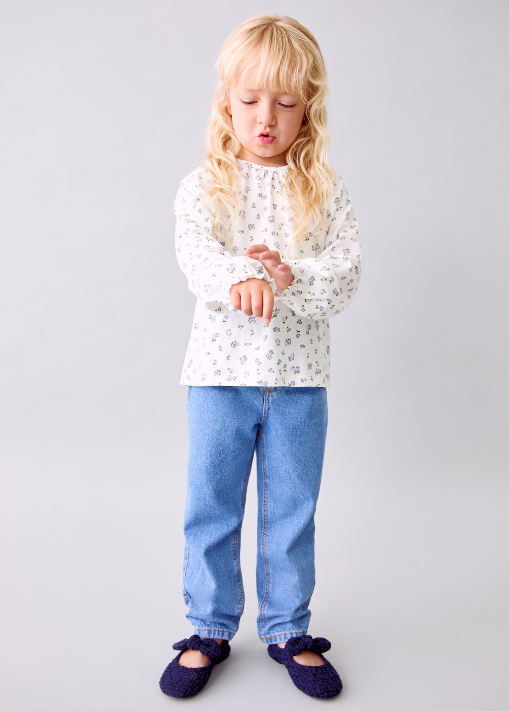 Floral cotton t-shirt