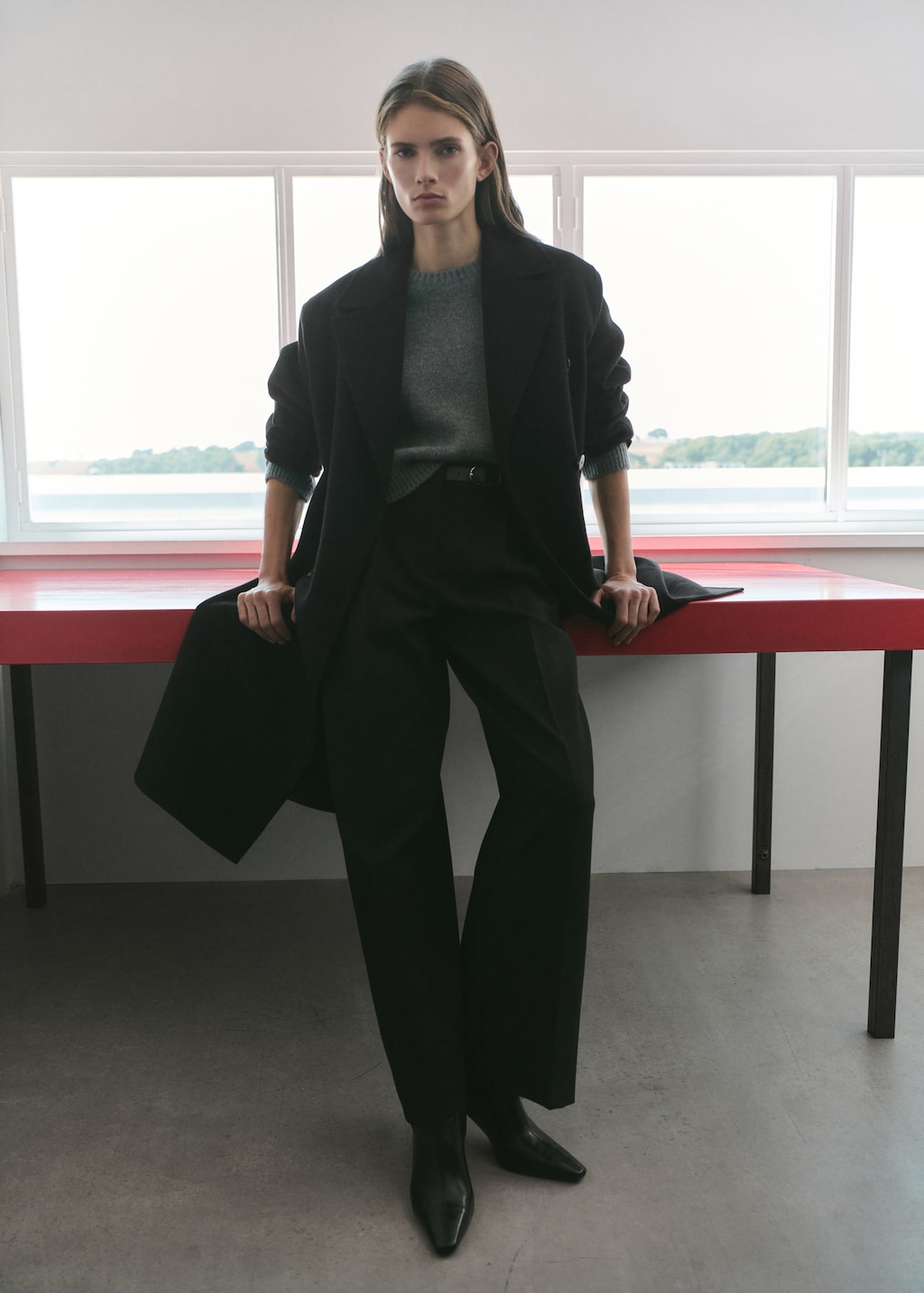 Mango Handmade oversized wool coat thumbnail