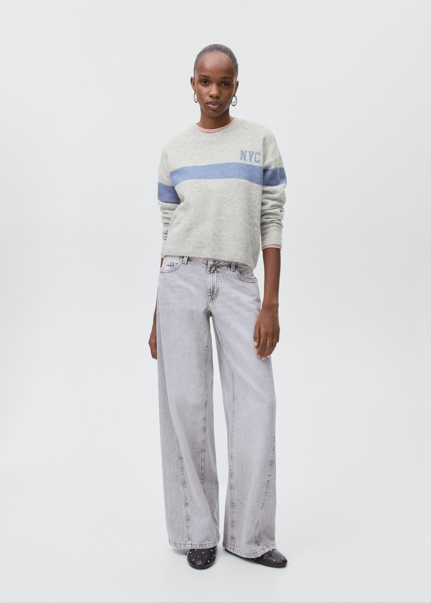 Knit embroidered sweater - General plane