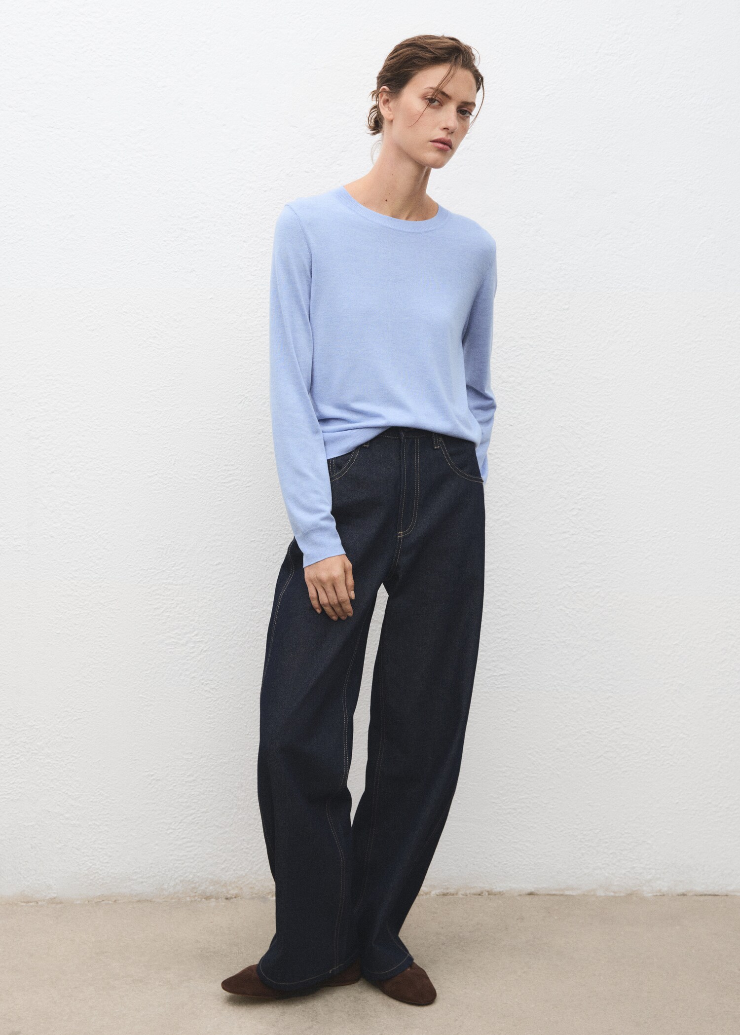 Pull-over maille fine col rond - Plan général