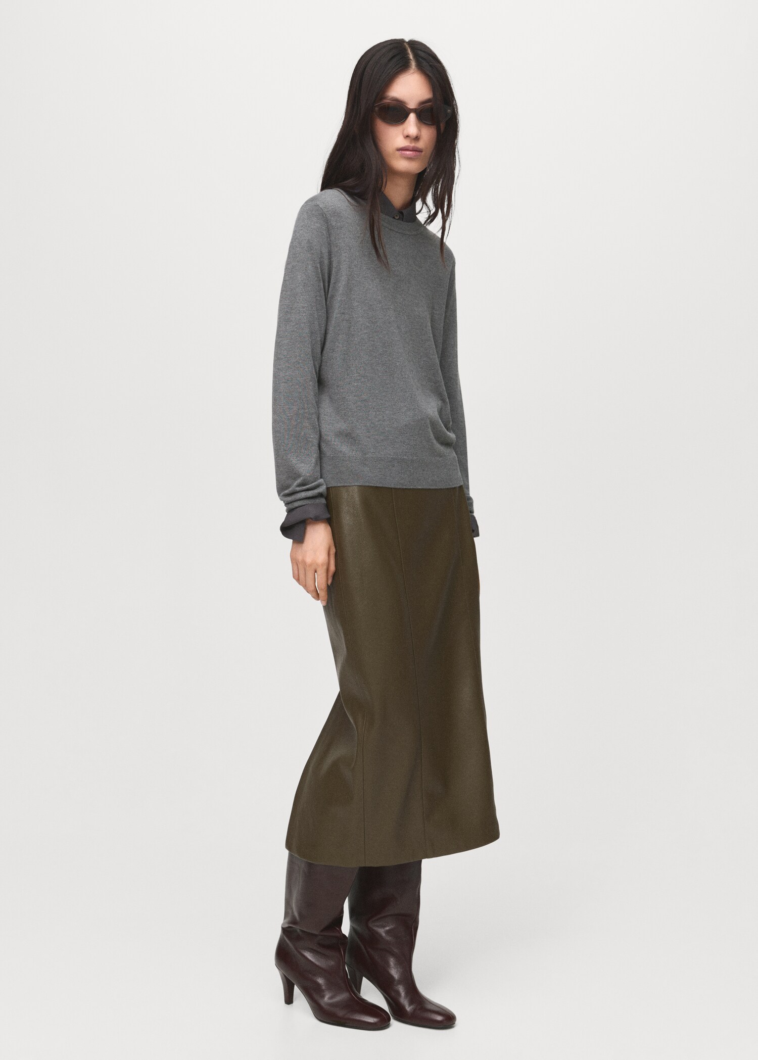 Pull-over maille fine col rond - Plan général